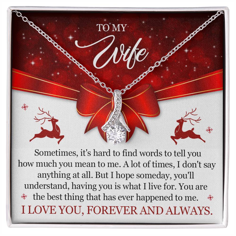 Christmas Gift for Wife To My Wife Necklace Elegant and Meaningful-[Heartfelt Family Gift]