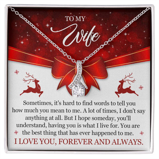 Christmas Gift for Wife To My Wife Necklace Elegant and Meaningful-[Heartfelt Family Gift]