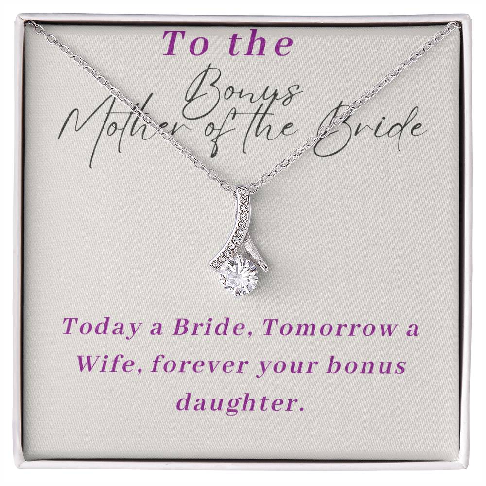 Stepmother of The Bride Alluring Beauty Necklace-[Heartfelt Family Gift]