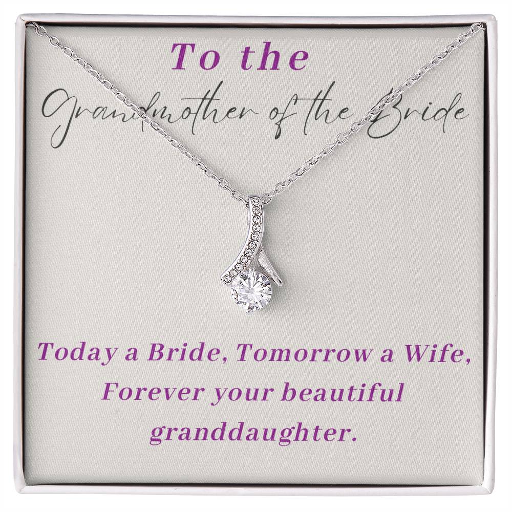 Grandmother of The Bride Alluring Beauty Necklace-[Heartfelt Family Gift]
