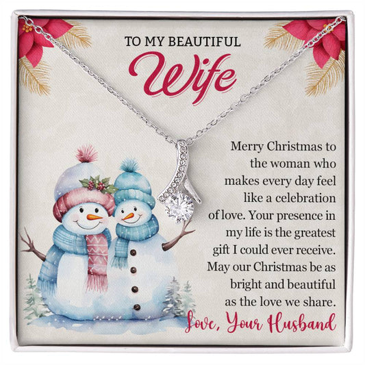 Christmas Gift for Wife To My Wife Necklace - Perfect for Her-[Heartfelt Family Gift]
