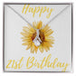 Happy 21st Birthday Alluring Beauty Necklace-[Heartfelt Family Gift]
