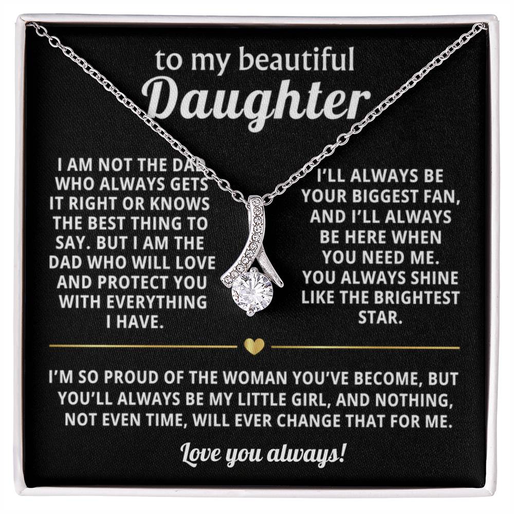 To My Daughter Alluring Beauty Necklace Gift
