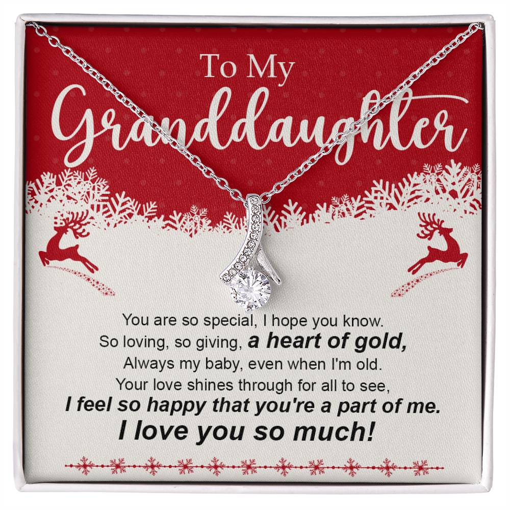 Granddaughter Necklace - Christmas Gift for Her - Personalized Jewelry-[Heartfelt Family Gift]