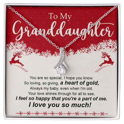 Granddaughter Necklace - Christmas Gift for Her - Personalized Jewelry-[Heartfelt Family Gift]