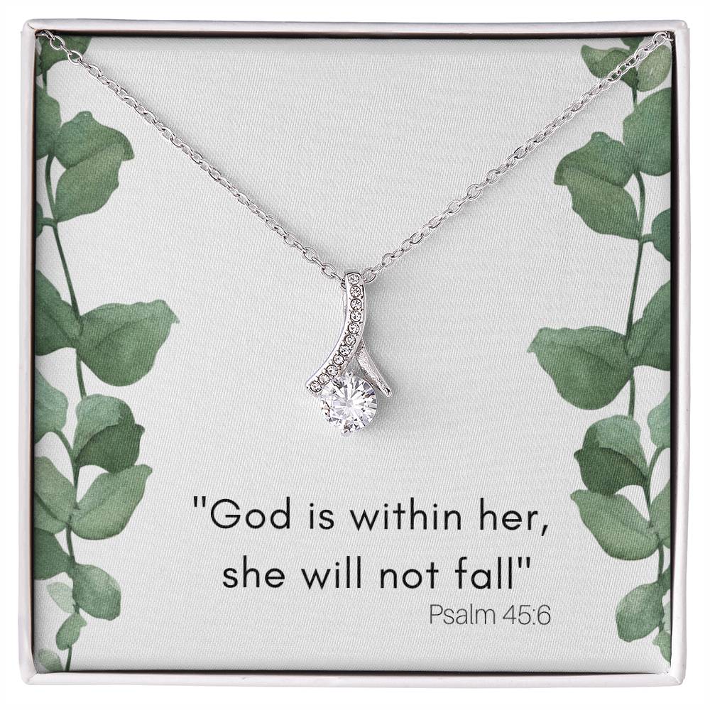 God Is Within Her Alluring Beauty Necklace-[Heartfelt Family Gift]