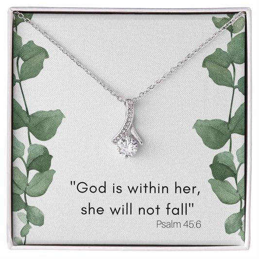 God Is Within Her Alluring Beauty Necklace-[Heartfelt Family Gift]