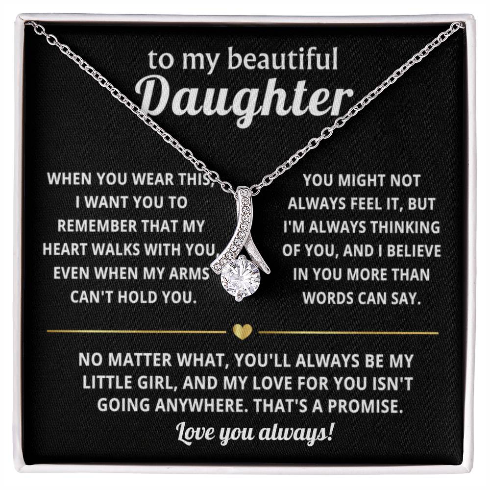 To My Daughter Alluring Beauty Necklace Gift