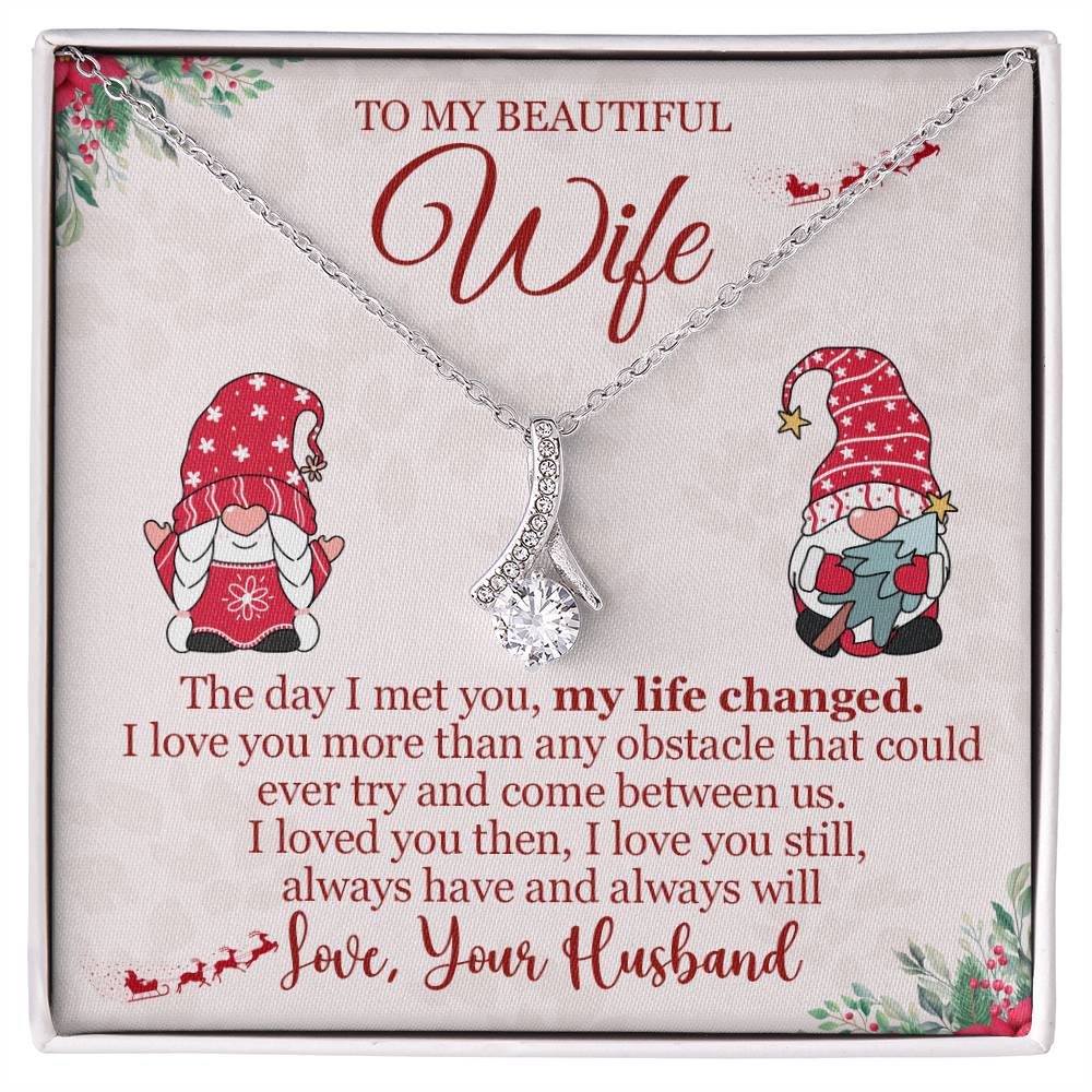 Christmas Gift for Wife Personalized To My Wife Necklace - Festive Wife Gift-[Heartfelt Family Gift]