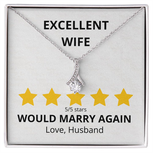 Excellent Wife 5 star Review Alluring Beauty Necklace-[Heartfelt Family Gift]