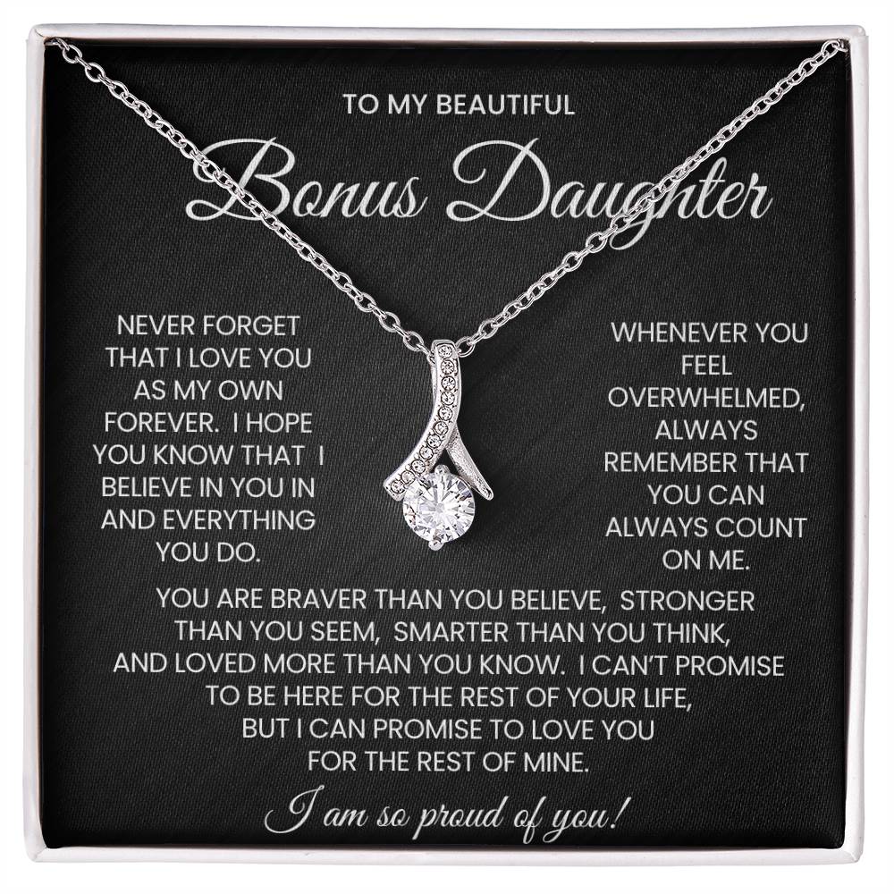 Bonus Daughter Alluring Beauty Necklace Gift