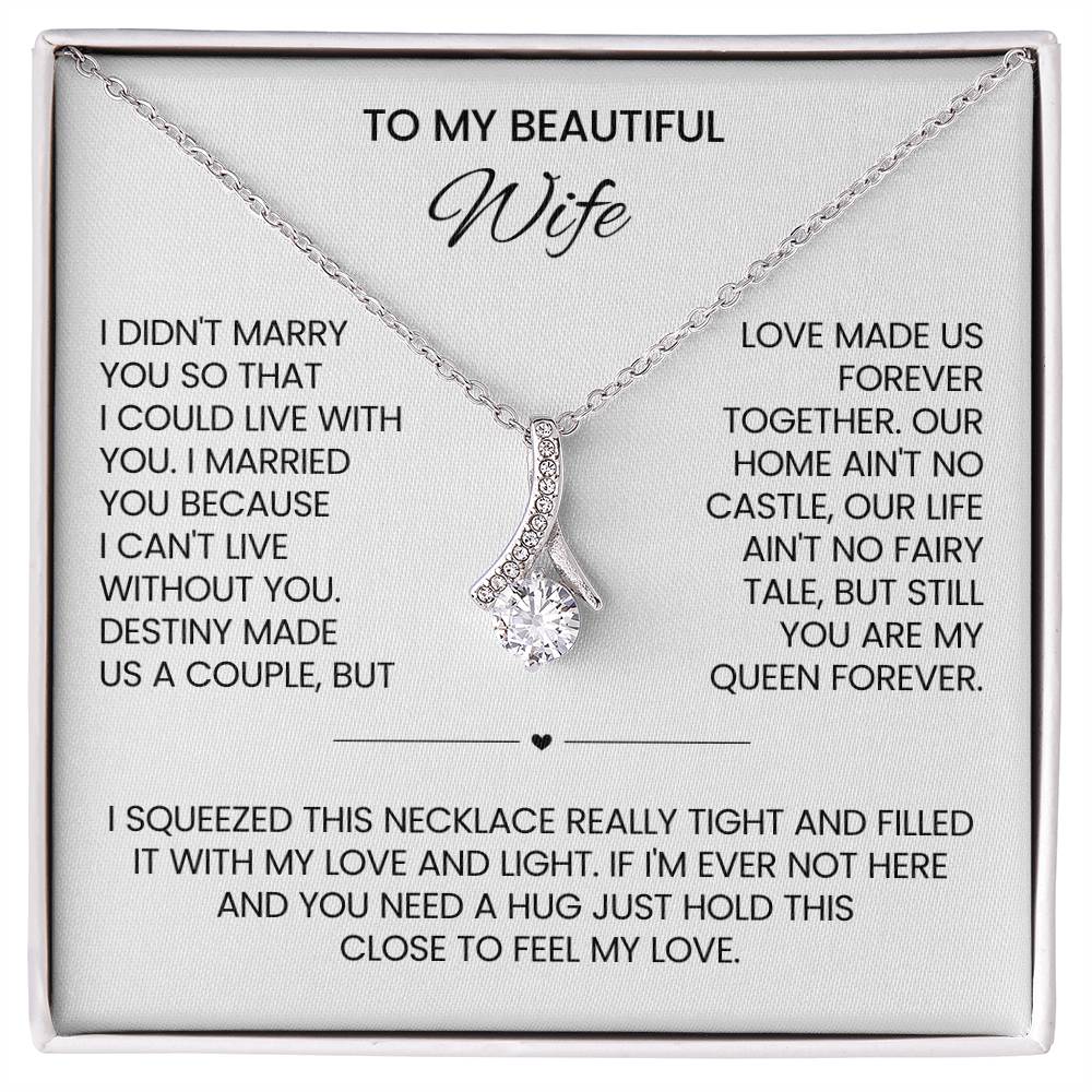 Wife Law Petite Ribbon Necklace