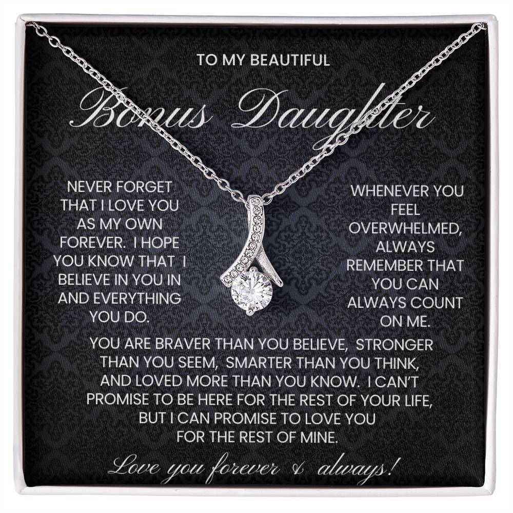Bonus Daughter Alluring Beauty Necklace Gift