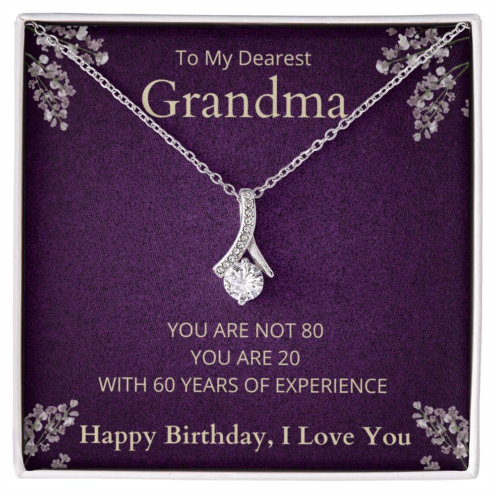 Grandma 80th Birthday Alluring Beauty Necklace-[Heartfelt Family Gift]