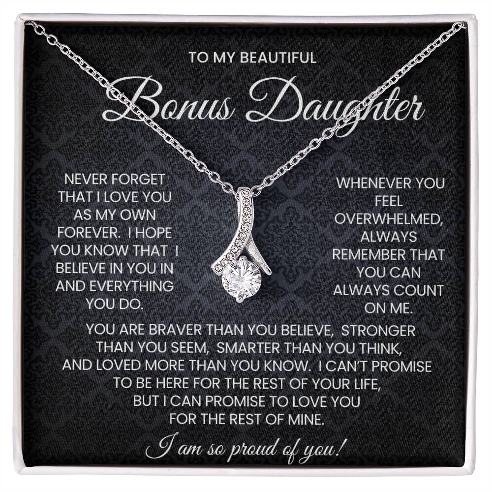 Bonus Daughter Alluring Beauty Necklace Gift