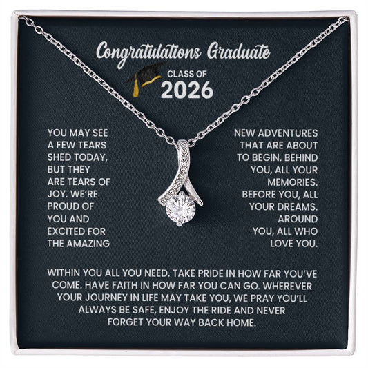 Class of 2026 Necklace - Petite Ribbon