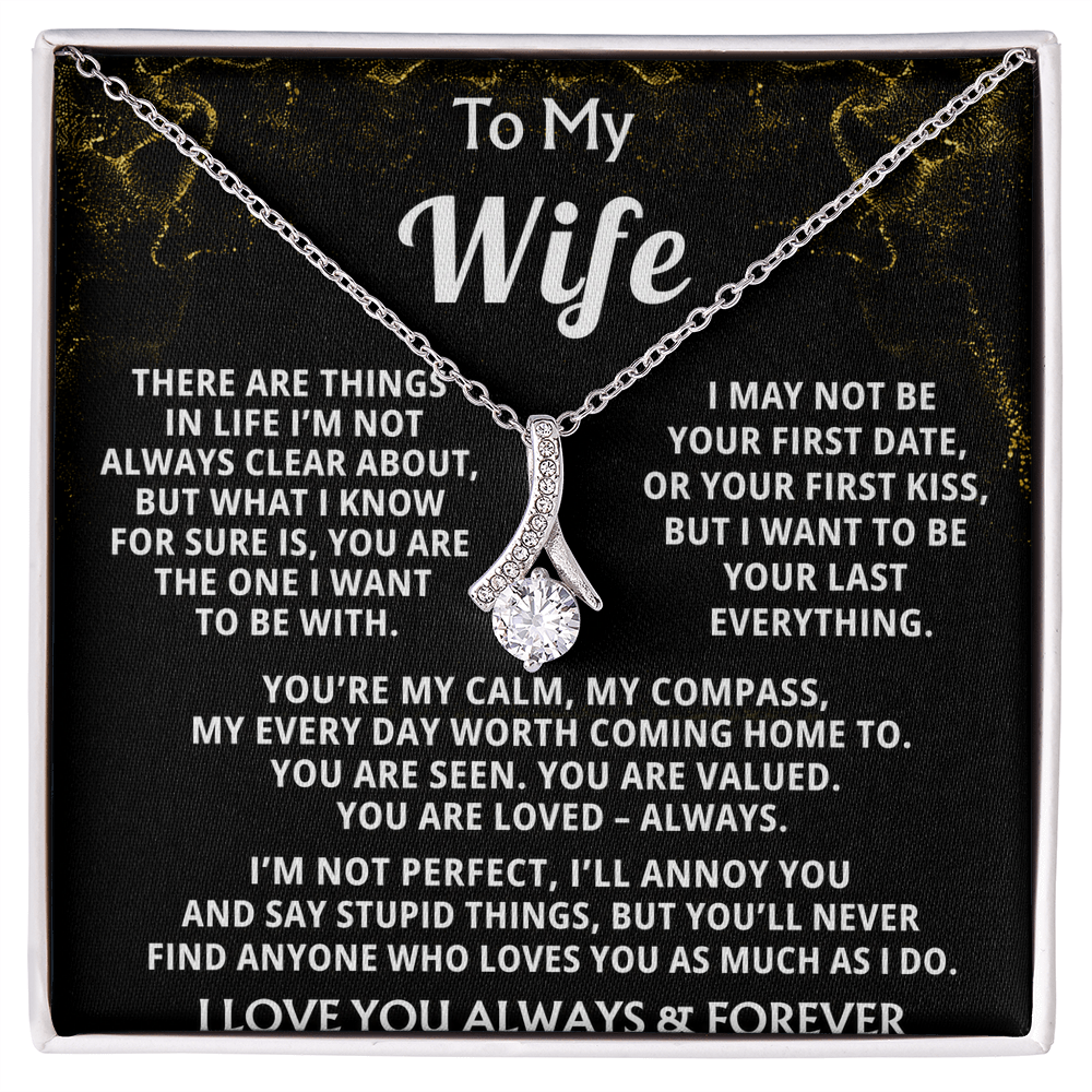 To My Wife Alluring Beauty Necklace Gift