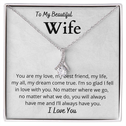 Alluring Beauty Necklace for Your Wife  Elegant and Timeless-[Heartfelt Family Gift]