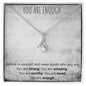 Stunning Alluring Beauty Necklace - You Are Enough-[Heartfelt Family Gift]