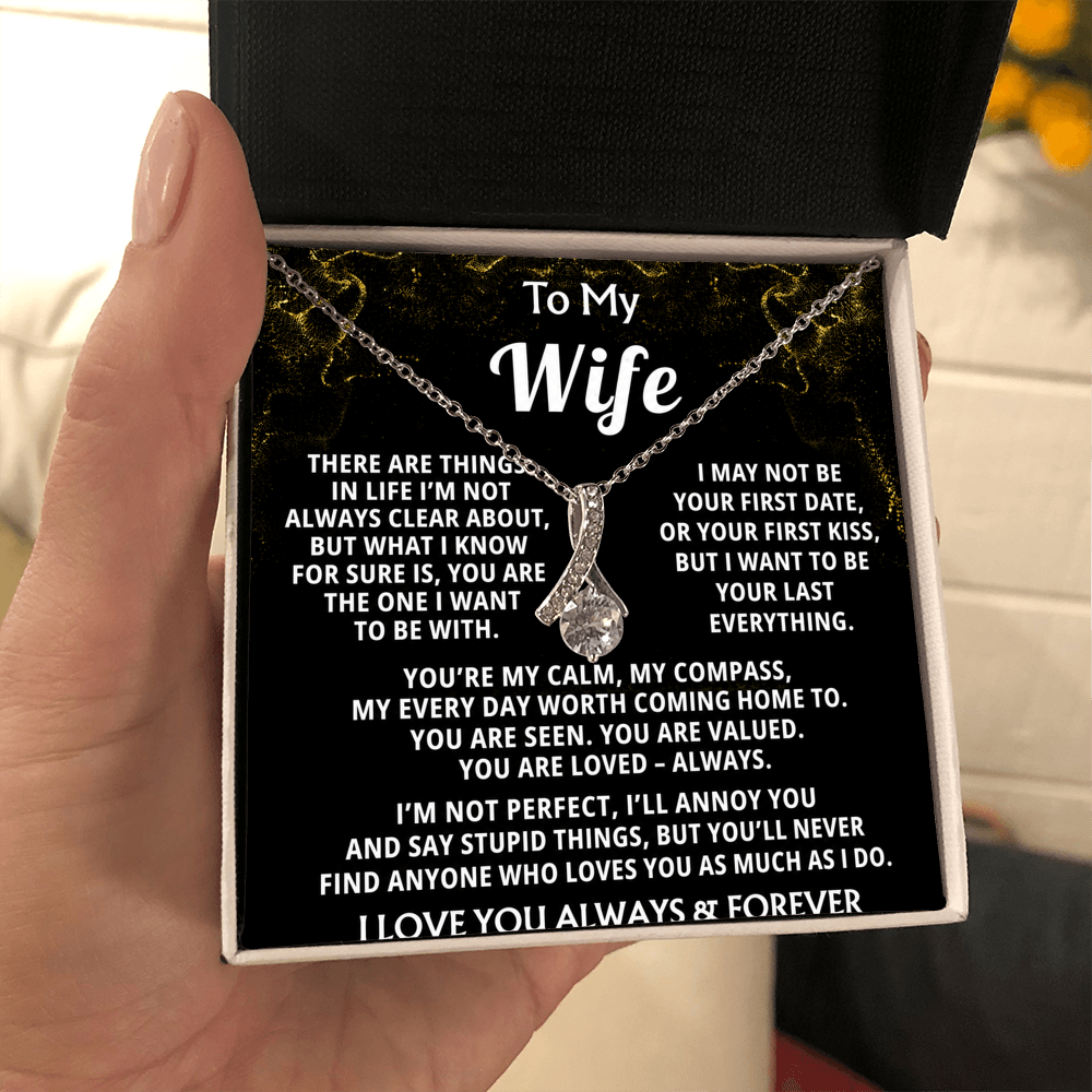 To My Wife Alluring Beauty Necklace Gift