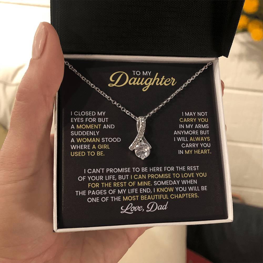 Daughter Alluring Beauty Necklace Gift from Dad