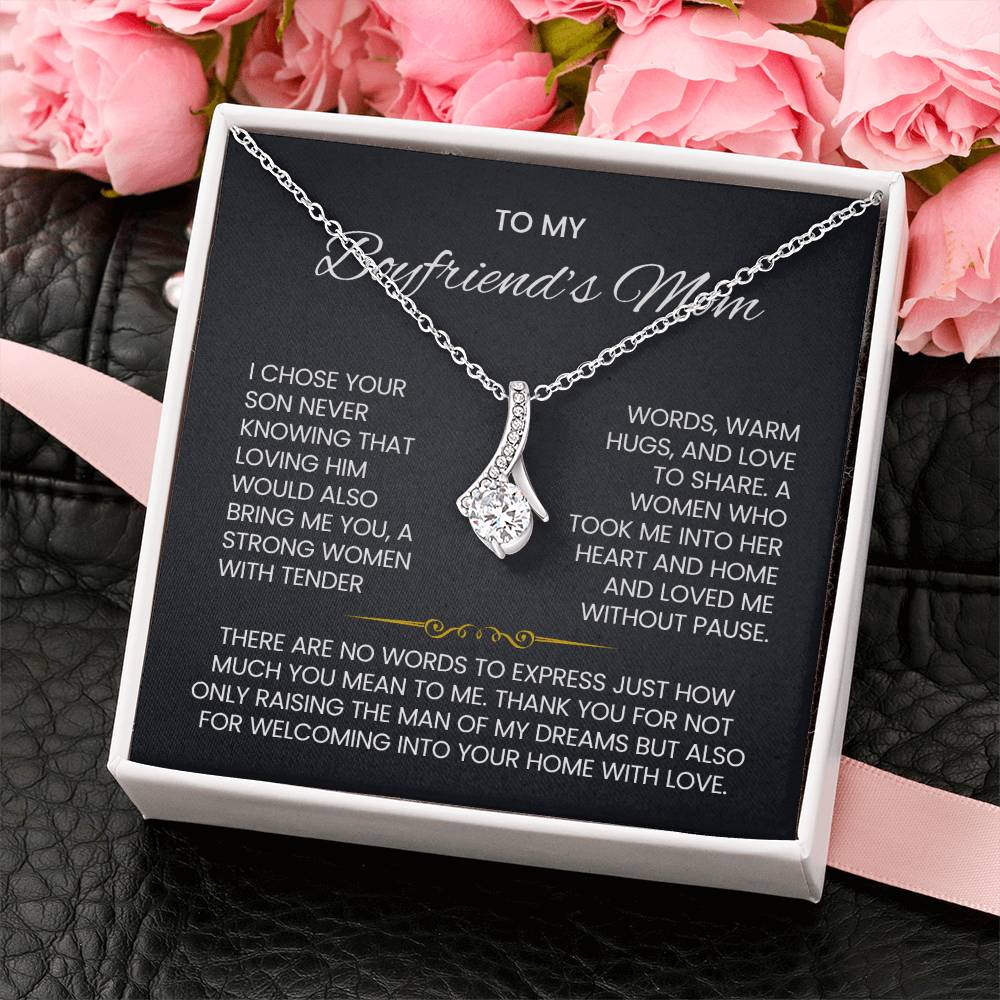 Boyfriend's Mom Petite Ribbon Necklace
