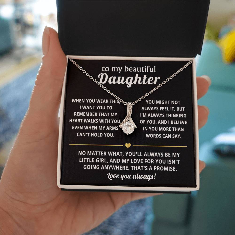To My Daughter Alluring Beauty Necklace Gift