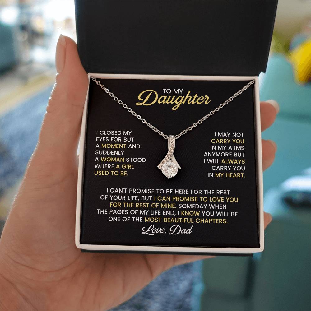Daughter Alluring Beauty Necklace Gift from Dad