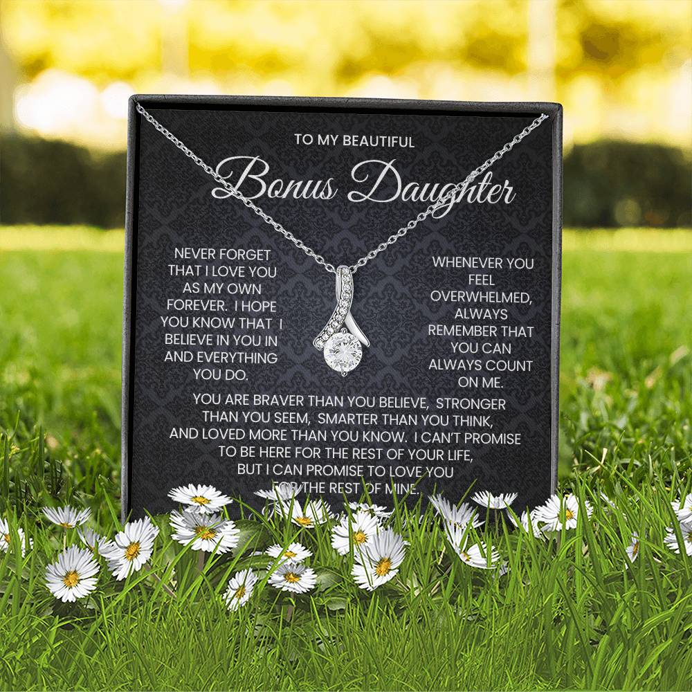Bonus Daughter Alluring Beauty Necklace Gift