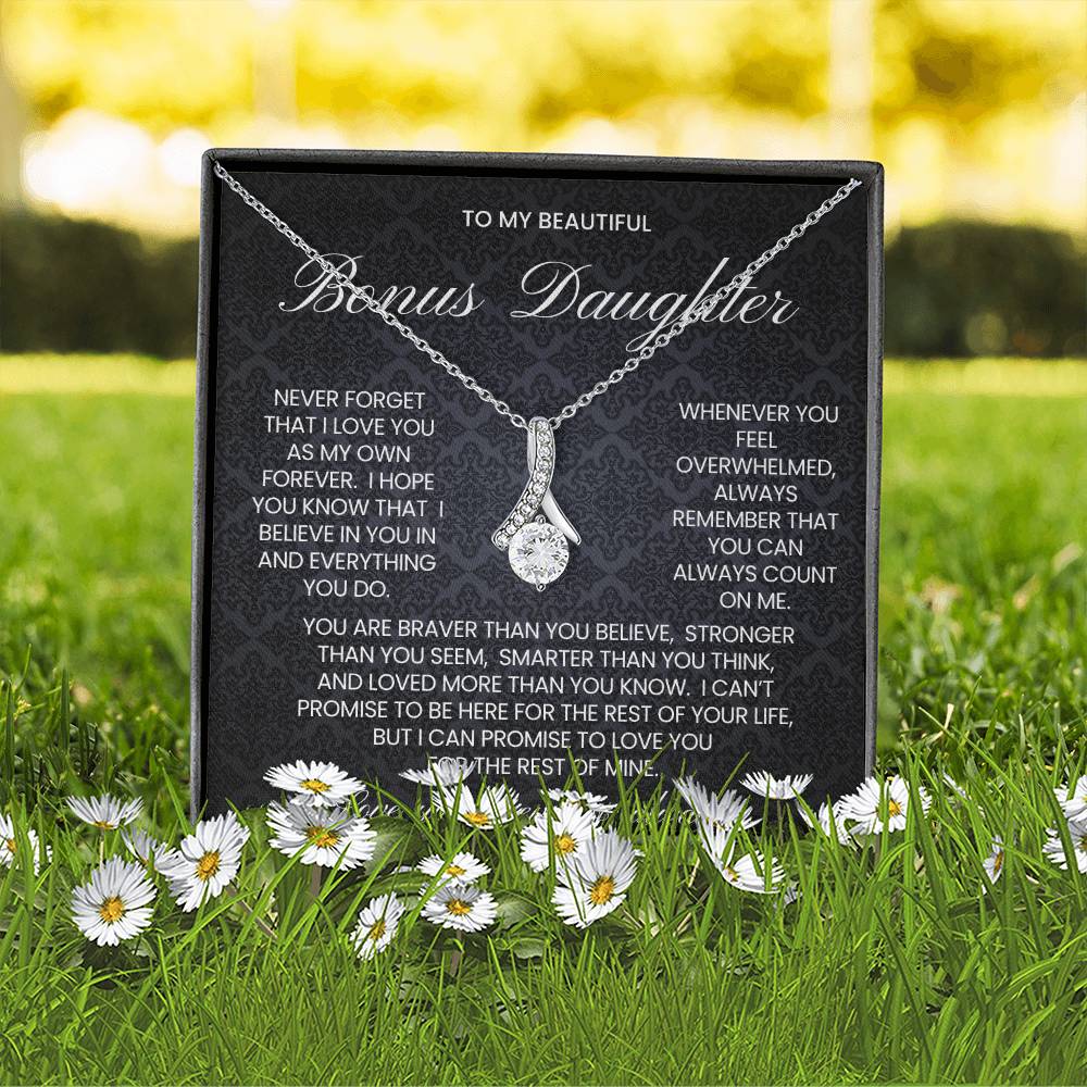 Bonus Daughter Alluring Beauty Necklace Gift
