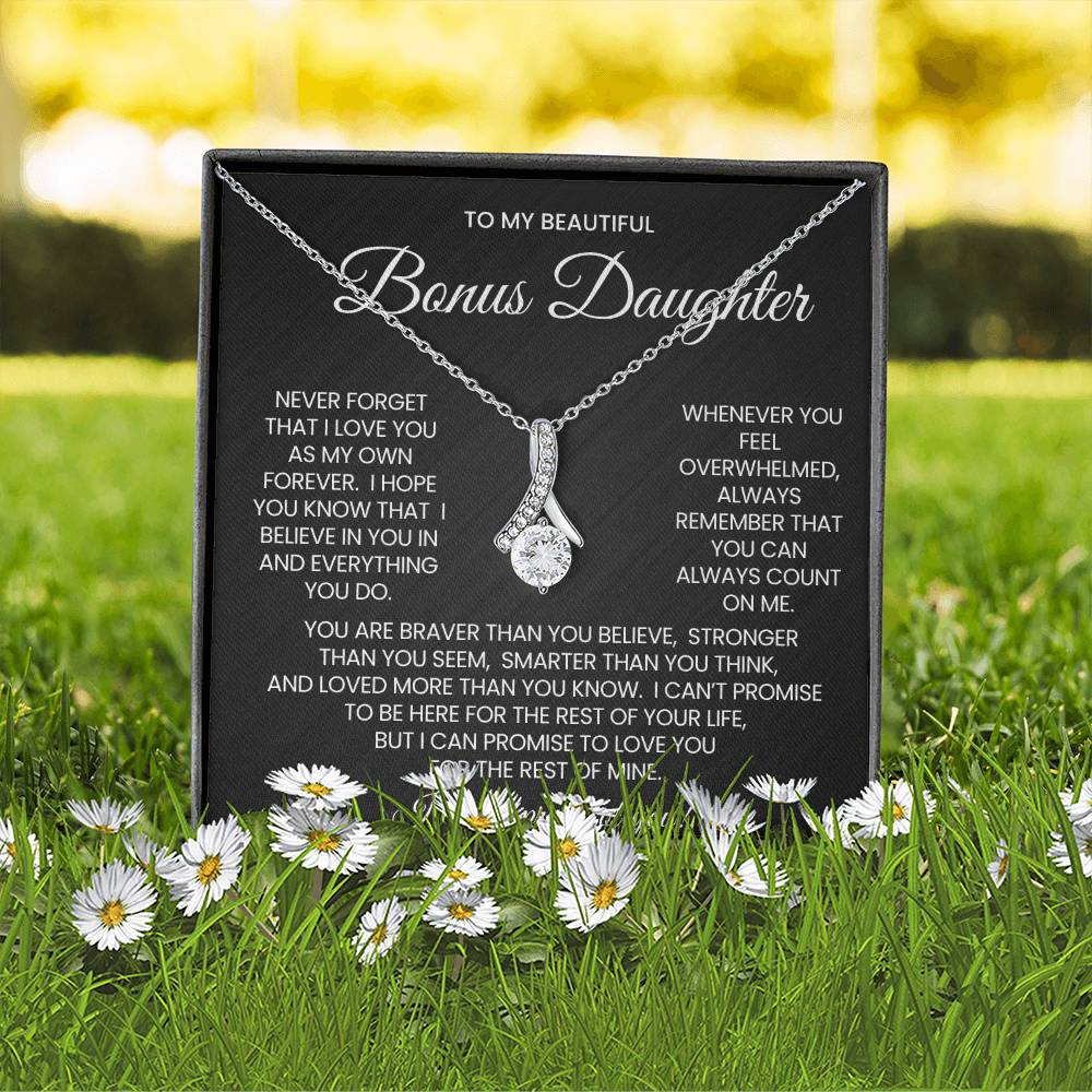 Bonus Daughter Alluring Beauty Necklace Gift
