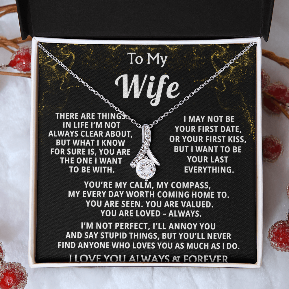 To My Wife Alluring Beauty Necklace Gift