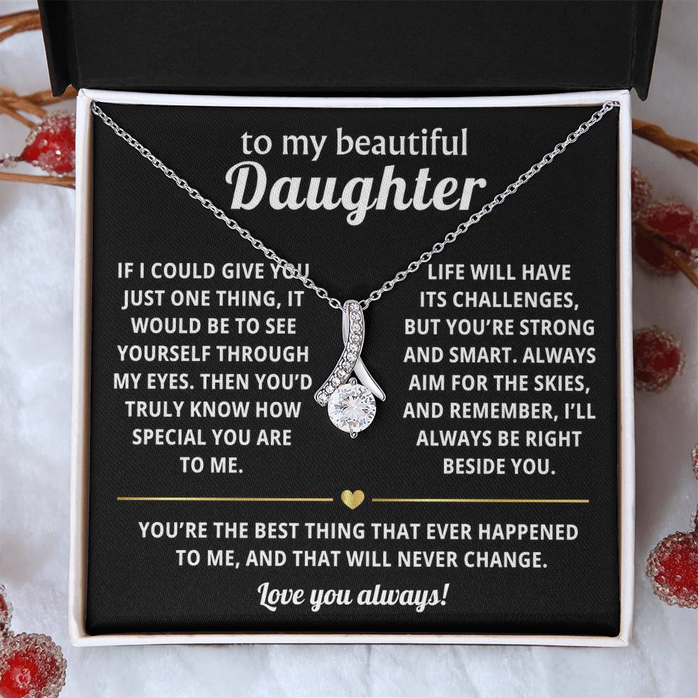 To My Daughter Alluring Beauty Necklace Gift