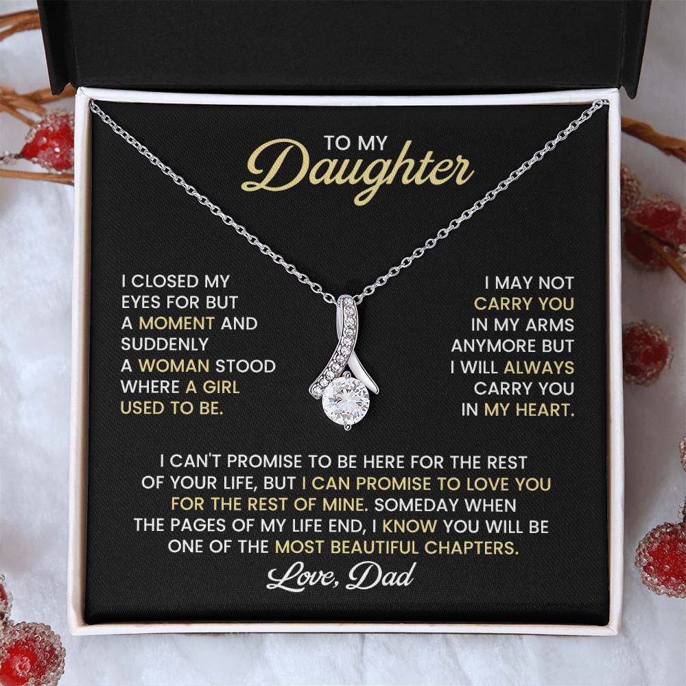Daughter Alluring Beauty Necklace Gift from Dad