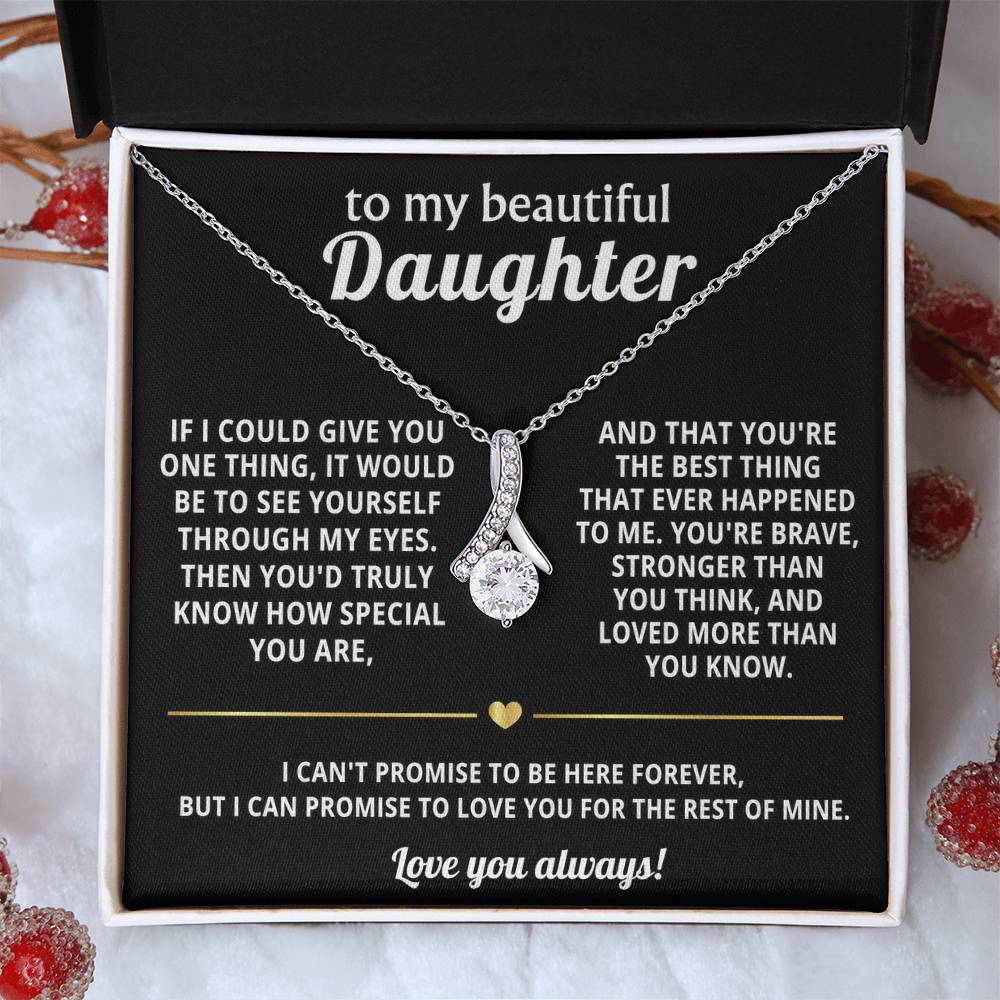 To My Daughter Alluring Beauty Necklace Gift