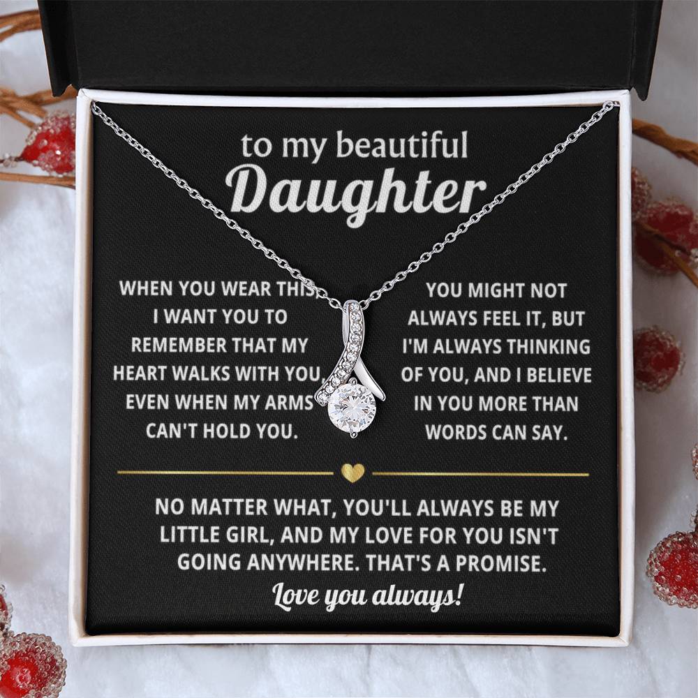 To My Daughter Alluring Beauty Necklace Gift