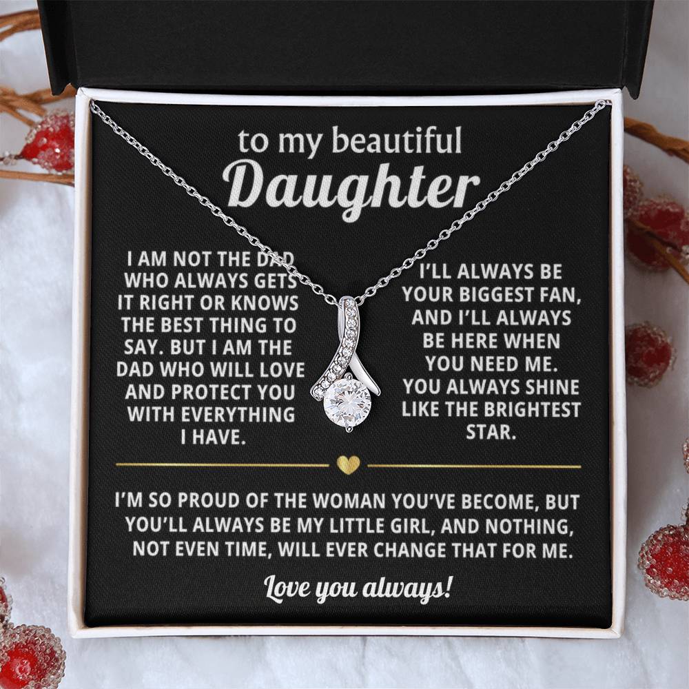 To My Daughter Alluring Beauty Necklace Gift
