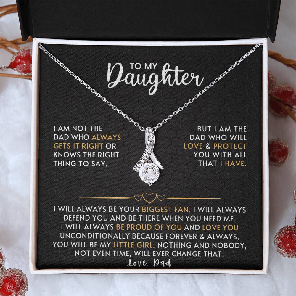 Daughter Alluring Beauty Necklace Gift from Dad