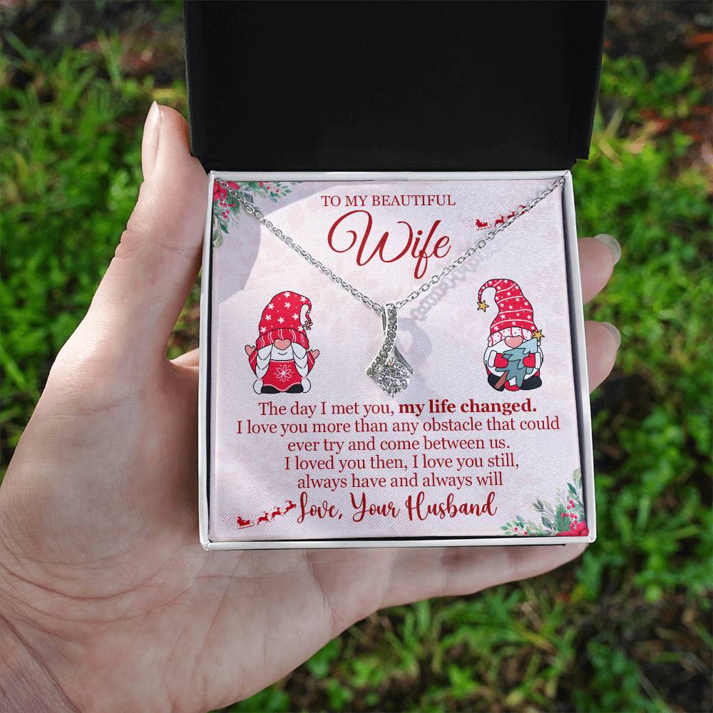 Christmas Gift for Wife Personalized To My Wife Necklace - Festive Wife Gift-[Heartfelt Family Gift]
