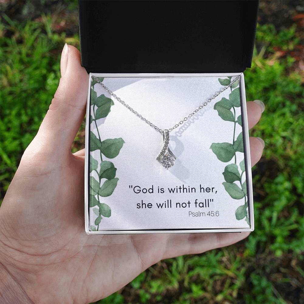 God Is Within Her Alluring Beauty Necklace-[Heartfelt Family Gift]