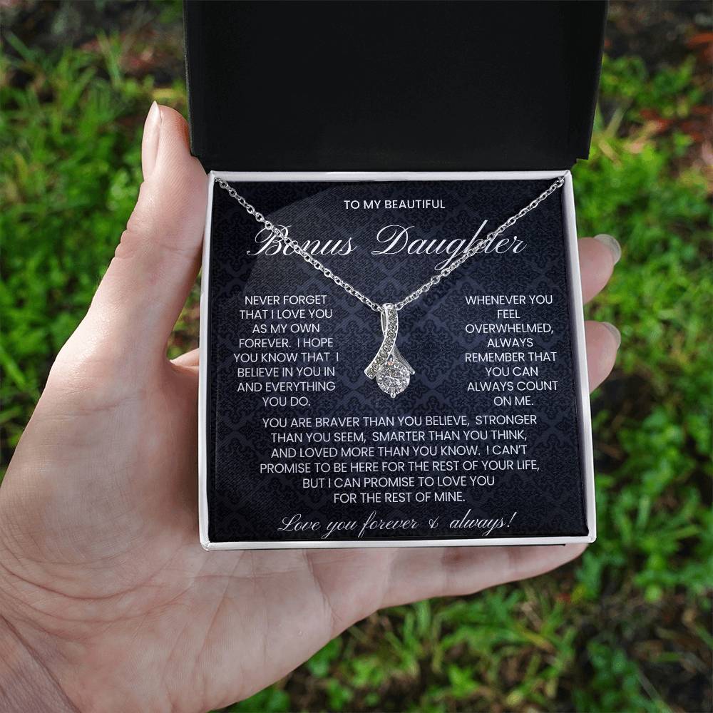 Bonus Daughter Alluring Beauty Necklace Gift