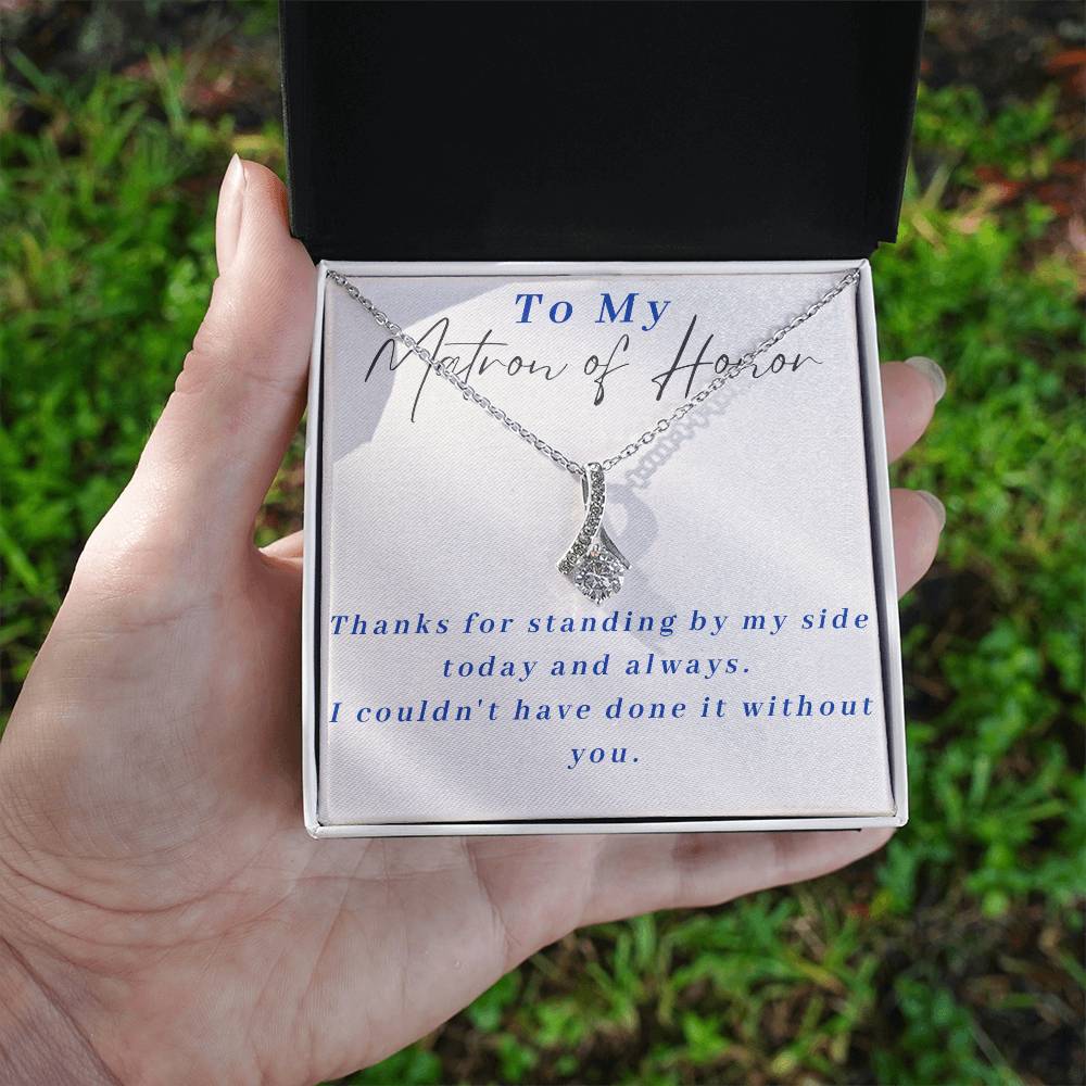 Matron of Honor Alluring Beauty Necklace-[Heartfelt Family Gift]
