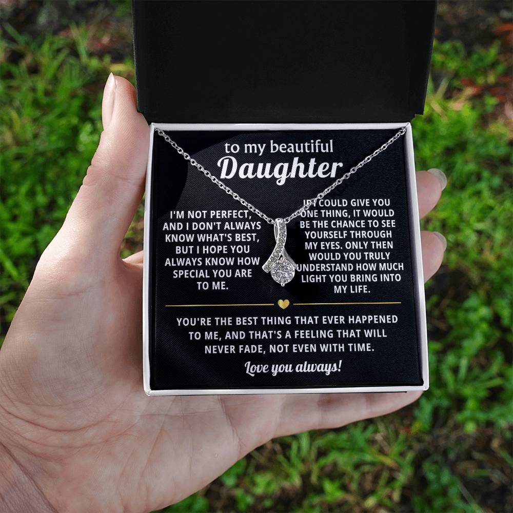 To My Daughter Alluring Beauty Necklace Gift