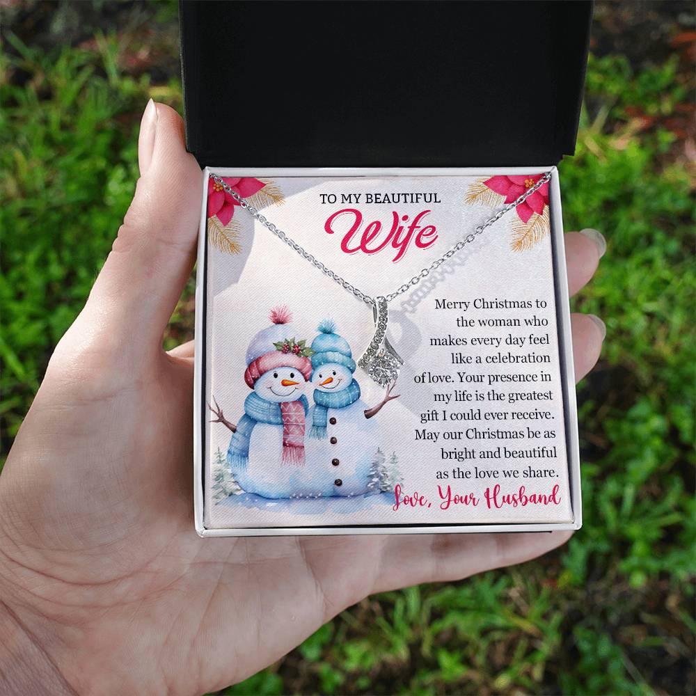 Christmas Gift for Wife To My Wife Necklace - Perfect for Her-[Heartfelt Family Gift]
