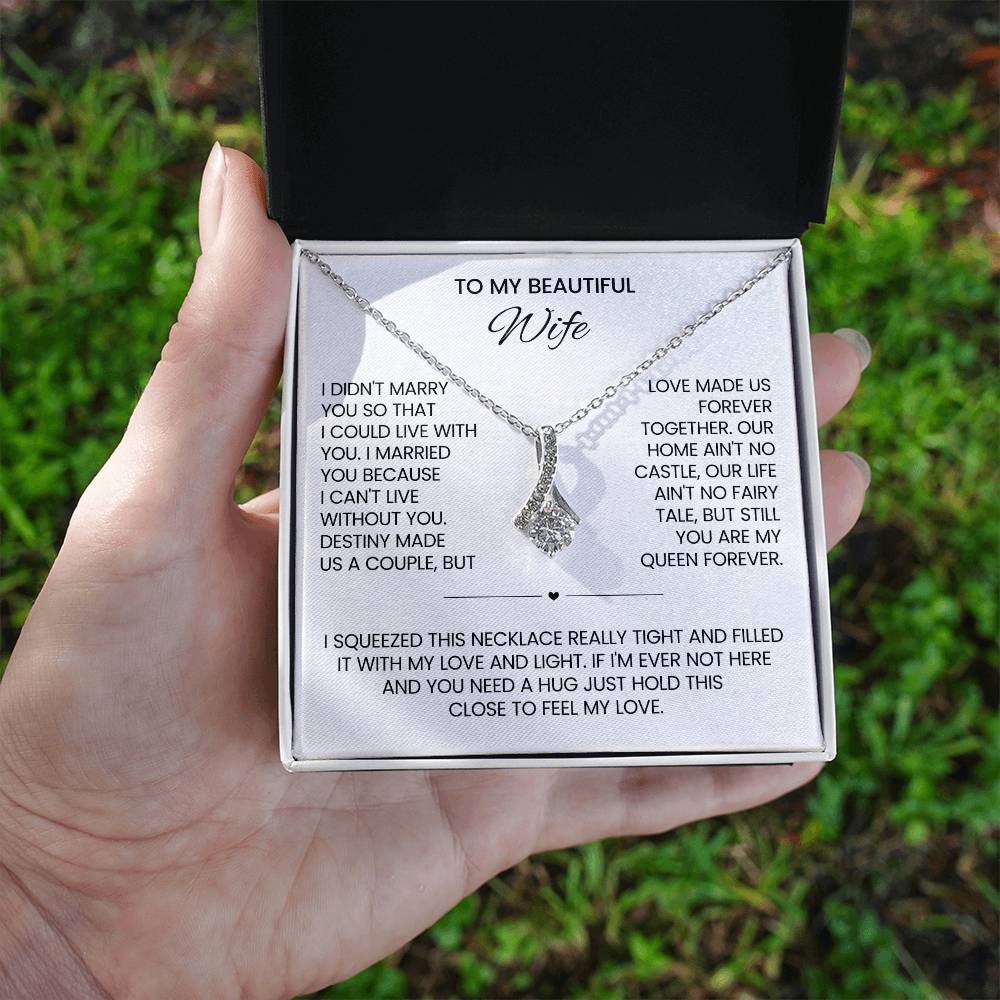 Wife Law Petite Ribbon Necklace