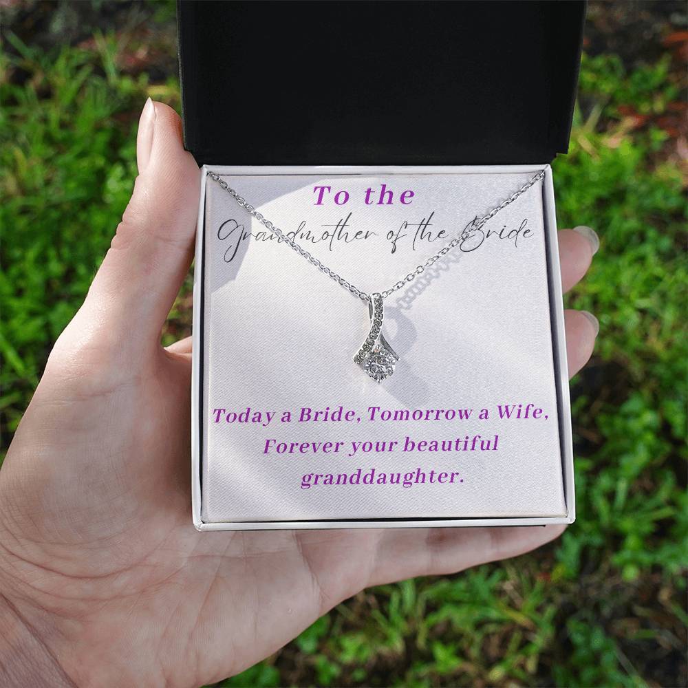 Grandmother of The Bride Alluring Beauty Necklace-[Heartfelt Family Gift]