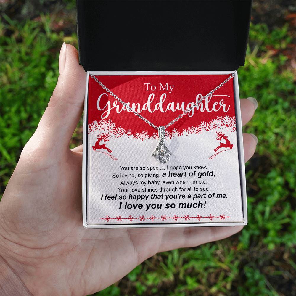 Granddaughter Necklace - Christmas Gift for Her - Personalized Jewelry-[Heartfelt Family Gift]