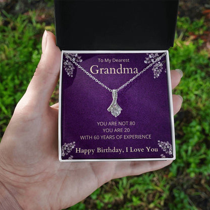 Grandma 80th Birthday Alluring Beauty Necklace-[Heartfelt Family Gift]