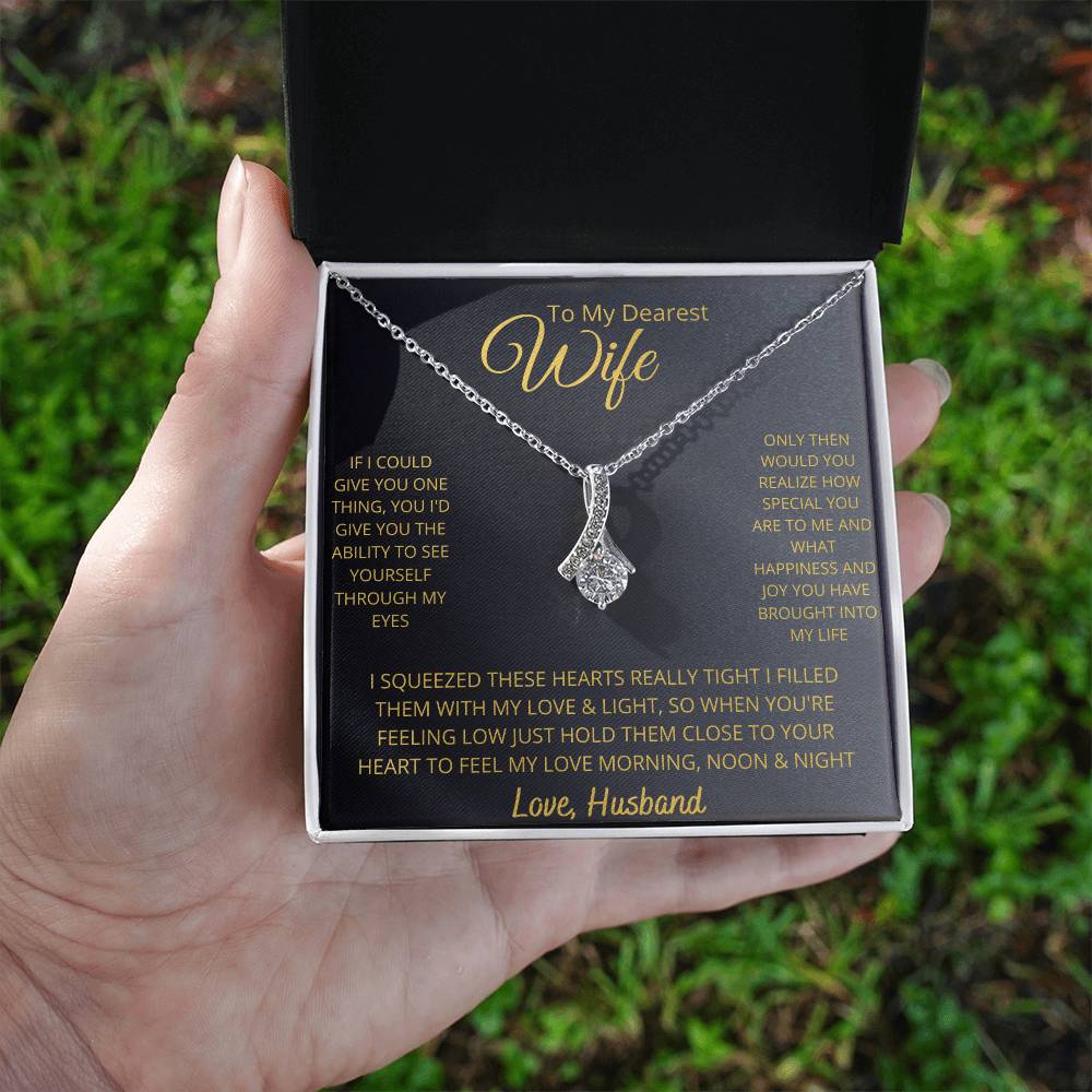 Beautiful Wife Necklace - Alluring Beauty and Style  For the Perfect Gift-[Heartfelt Family Gift]