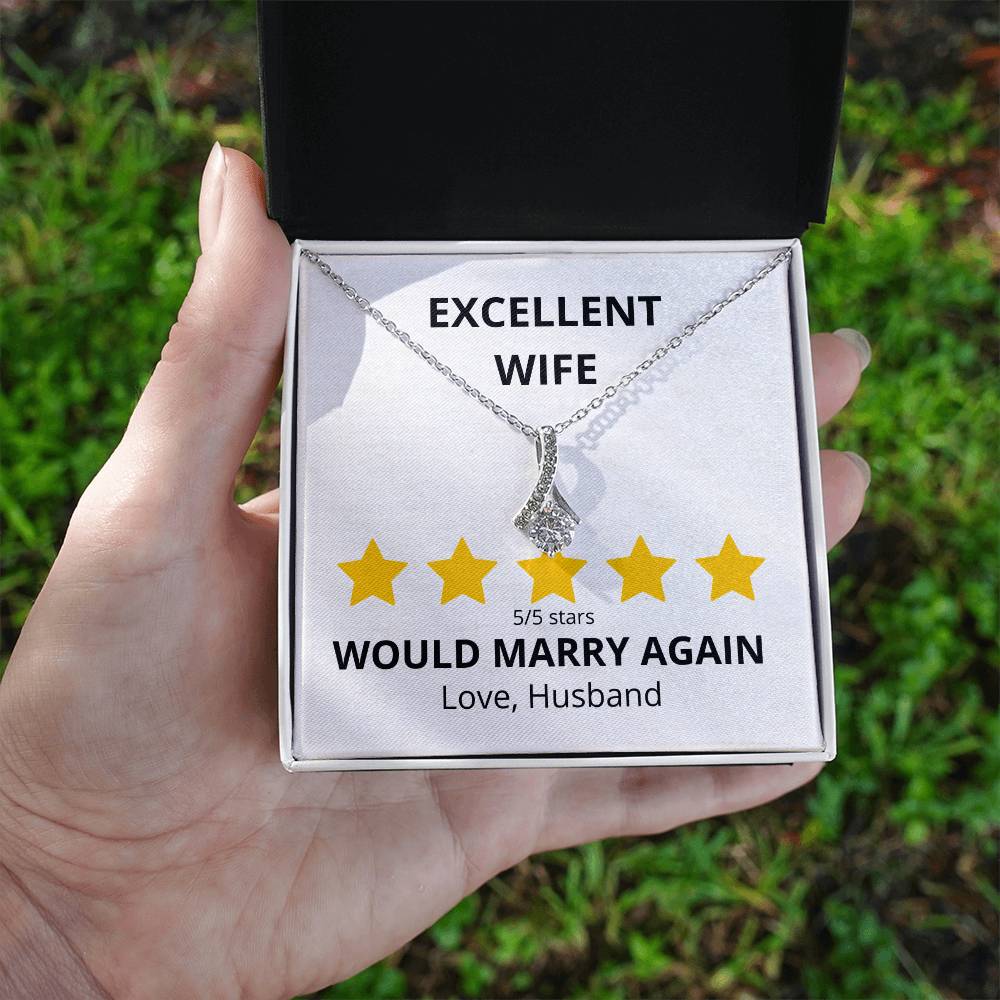 Excellent Wife 5 star Review Alluring Beauty Necklace-[Heartfelt Family Gift]